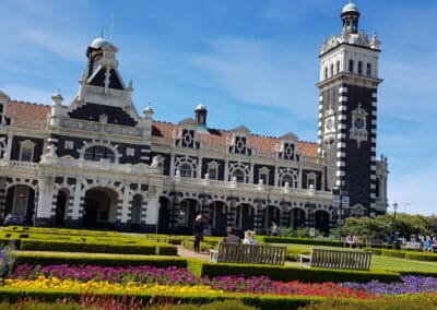 Historic Dunedin Railway Station, a must-see during your Private Transfers in New Zealand.